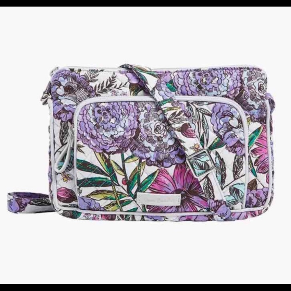 Vera Bradley Lavender Meadow Hipster Crossbody Bag